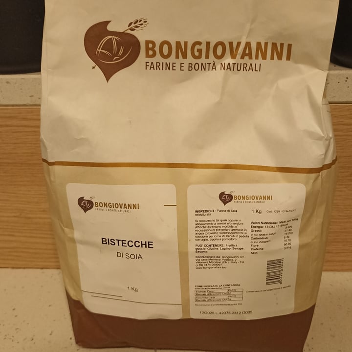 photo of Bongiovanni Bistecche di soia shared by @lasimo on  05 Apr 2024 - review