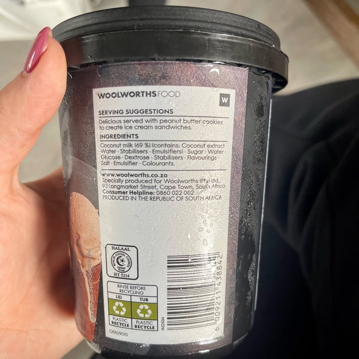 photo of Woolworths Food Dairy Free Caramel Flavoured Coconut Ice Cream shared by @jeanne-marie on  22 Feb 2024 - review