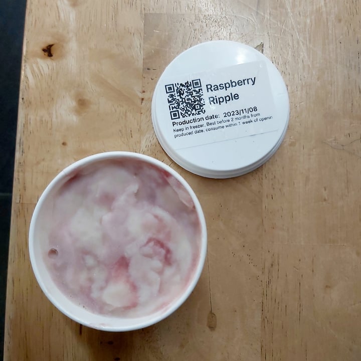 photo of Heartbreak Melts Ice Cream Cafe raspberry ripple shared by @herbimetal on  28 Nov 2023 - review