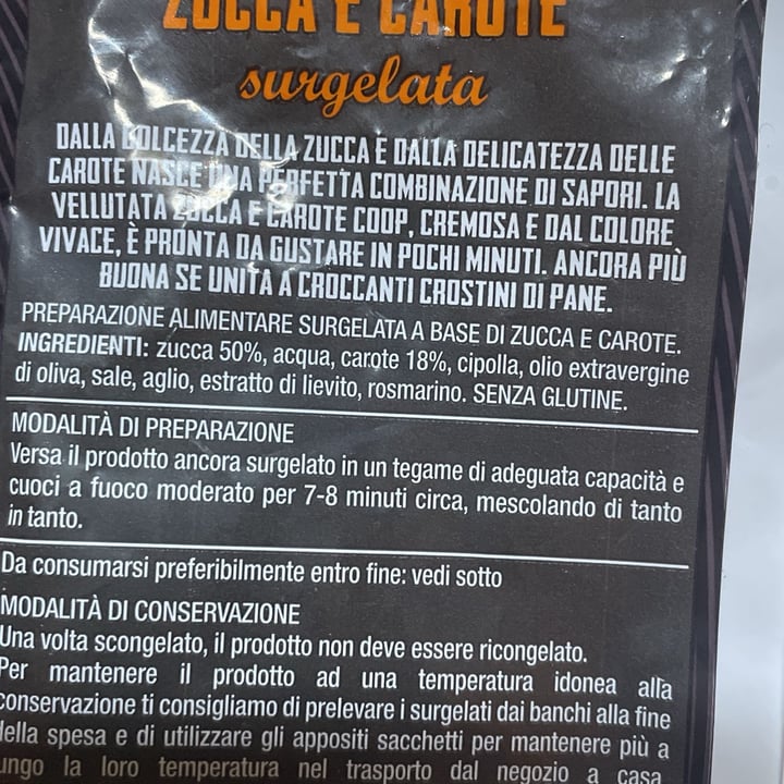 photo of coop Vellutata Di Zucca E Carote shared by @giolorali on  18 Jan 2024 - review