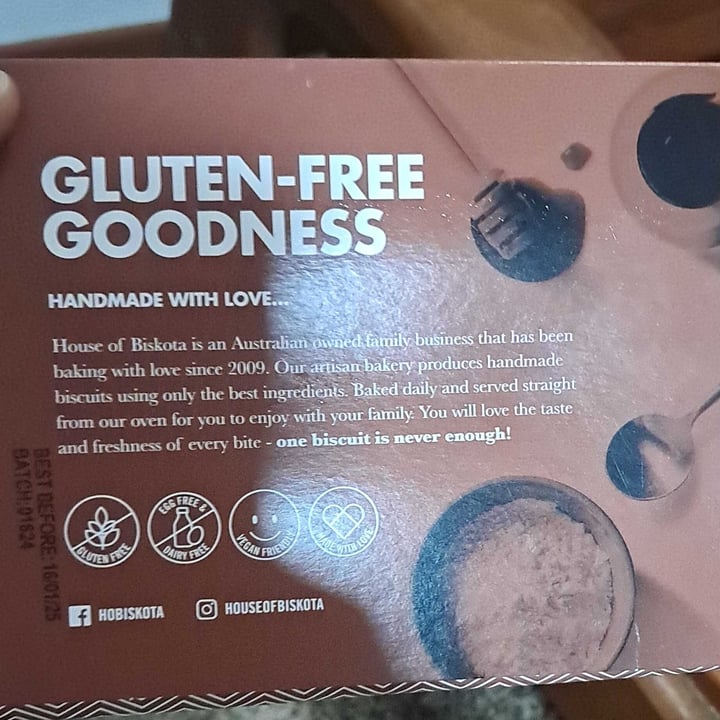photo of House of Biskota gluten free Choc Almond Biscuits shared by @ravi-gopalan on  15 Jul 2025 - review