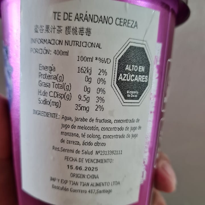 photo of Meco Té Oolong con Jugo De Arándanos, Frutillas Y Cerezas shared by @kirara152 on  03 Nov 2024 - review