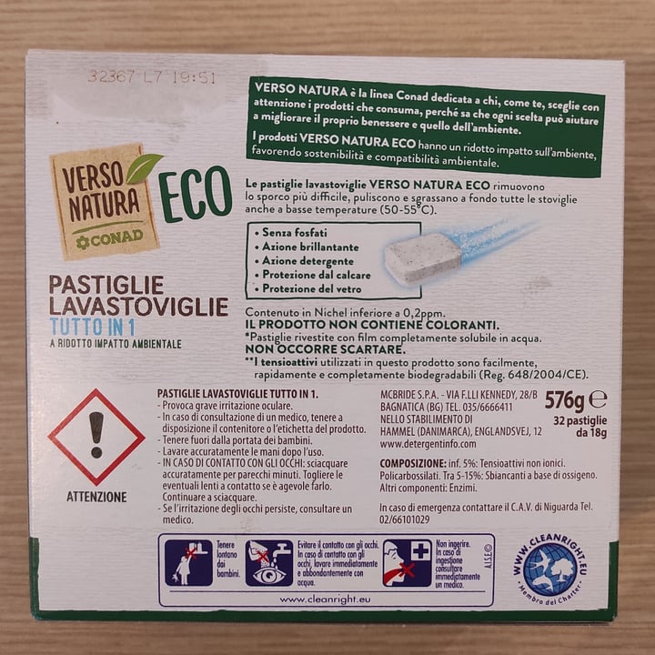 photo of Verso Natura Eco Conad Pastiglie Lavastoviglie Tutto In 1 shared by @niklabelloli1 on  24 Dec 2023 - review