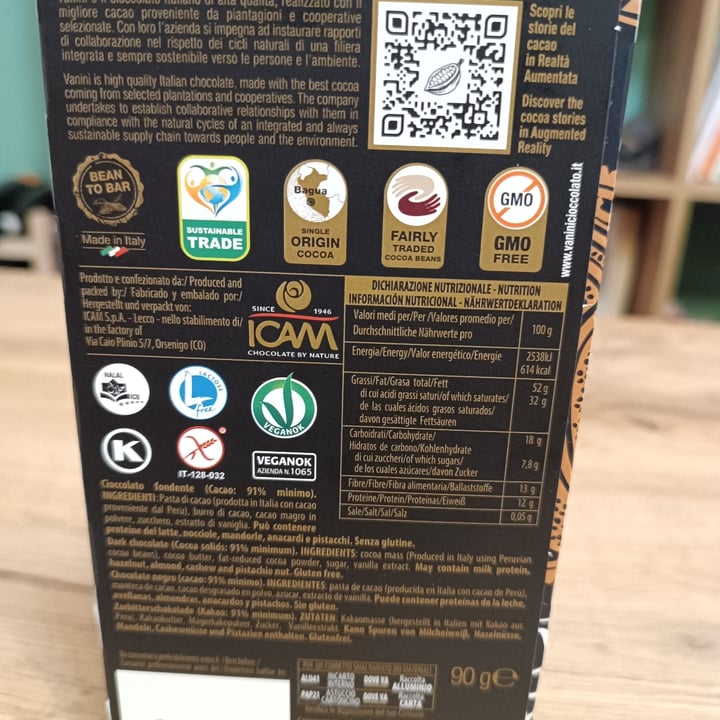 photo of Vanini Cioccolato Fondente 91% shared by @patapitumpa on  23 Aug 2025 - review