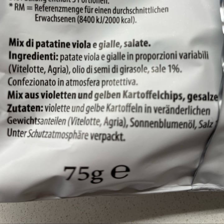 photo of Gilli Duetto-Chips Chips di patate viola e gialle shared by @piccolavalery on  02 Sep 2023 - review