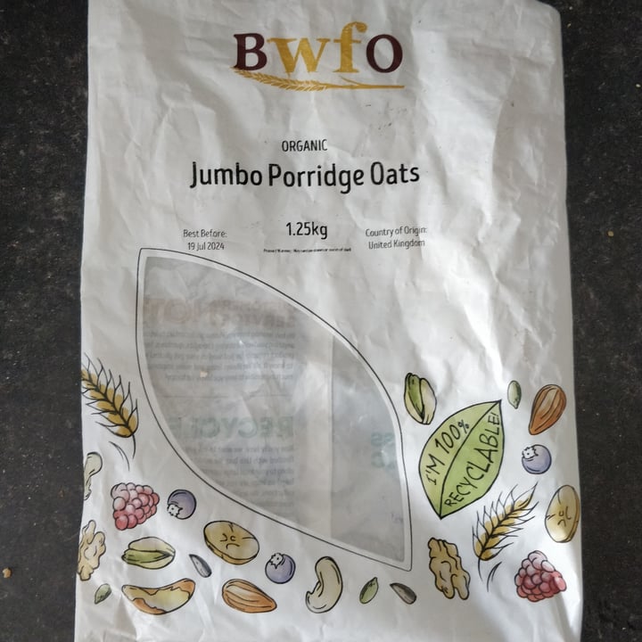 photo of Buywholefoodsonline.co.uk Jumbo Porridge Oats shared by @compassionate on  28 Jan 2024 - review