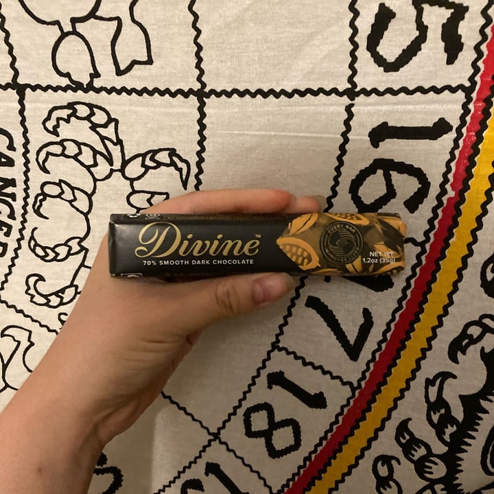 photo of Divine Chocolate 70% Dark Chocolate Bar shared by @punksappho on  22 May 2024 - review