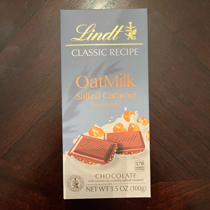 photo of Lindt Classic Recipe OatMilk Salted Caramel shared by @emmamolteni on  27 Jan 2024 - review
