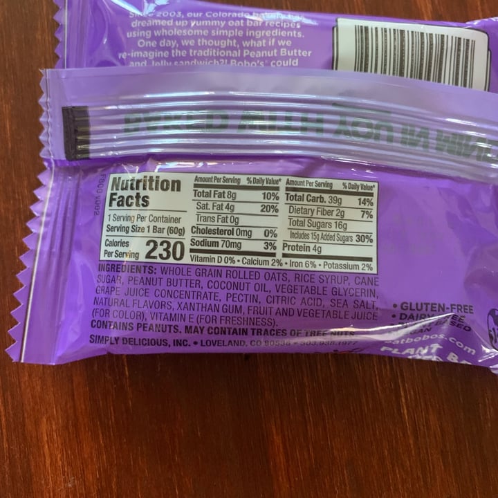 photo of Bobo's PB&Js Grape shared by @madib on  11 Mar 2024 - review