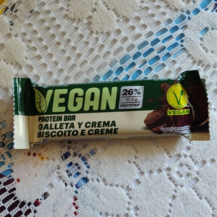 photo of Vegan Protein Bar  Barra de proteína galleta y crema shared by @gitaneta on  01 May 2024 - review