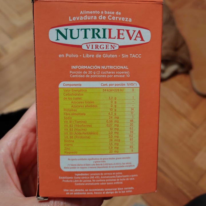photo of Nutrileva Levadura de Cerveza sabor Queso shared by @ncdn on  03 Oct 2025 - review