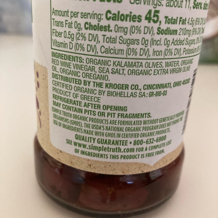 photo of Simple Truth organic kalamata Olives shared by @maesti on  03 Feb 2024 - review