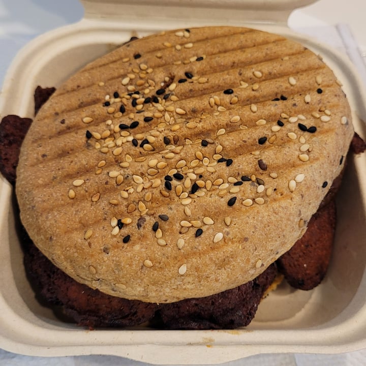 photo of Mora Mora Santa Fe Seitan BBQ Sandwich shared by @darkxocolatl on  20 Aug 2023 - review