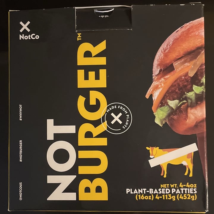 photo of NotCo not burger shared by @rocksean1 on  10 Apr 2024 - review