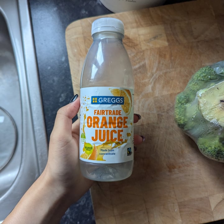 photo of Greggs Fairtrade Orange Juice shared by @katchan on  05 Jul 2025 - review
