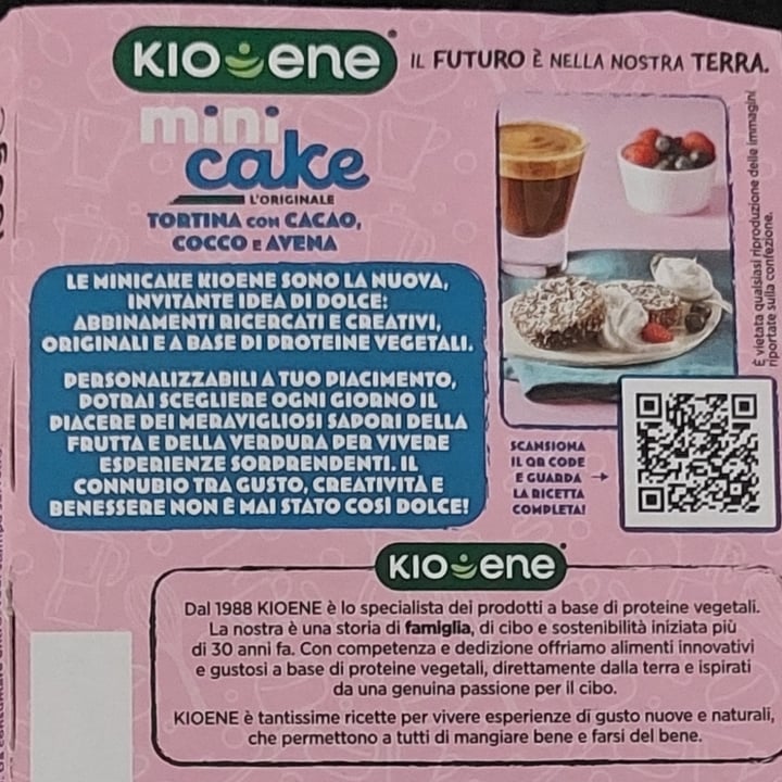 photo of Kioene Mini Cake Tortina con Cacao, Cocco e Avena shared by @gemmaviva on  18 Aug 2023 - review