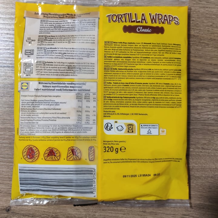 photo of El Tequito Tortilla Wraps shared by @lucianothecat on  08 Jul 2025 - review