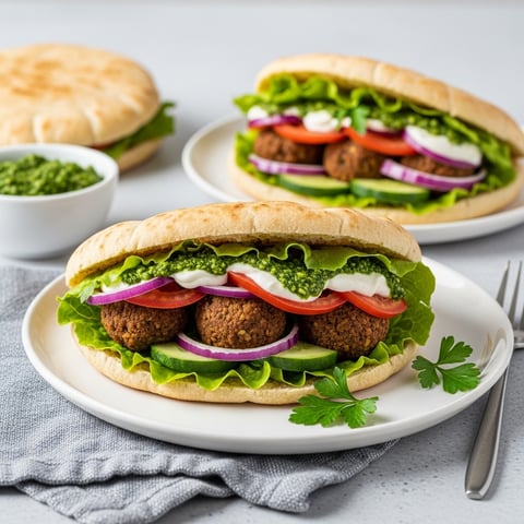 Quick & Easy Vegan Mediterranean Pita Sandwich for Effortless Meal Prep