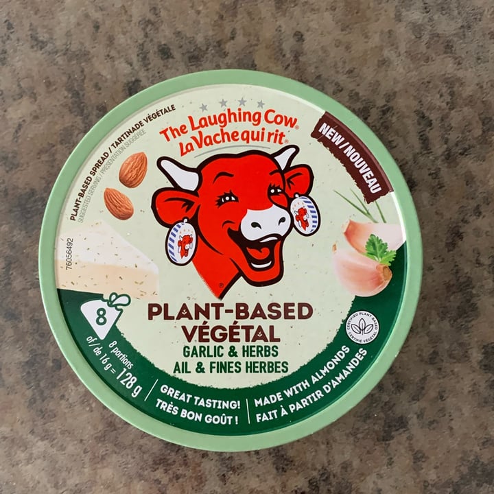 photo of The Laughing Cow garlic and herbs plant based spread shared by @louisg on  03 Apr 2024 - review