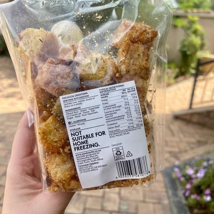 photo of Woolworths Food Focaccia Croutons shared by @jeanne-marie on  22 Mar 2025 - review