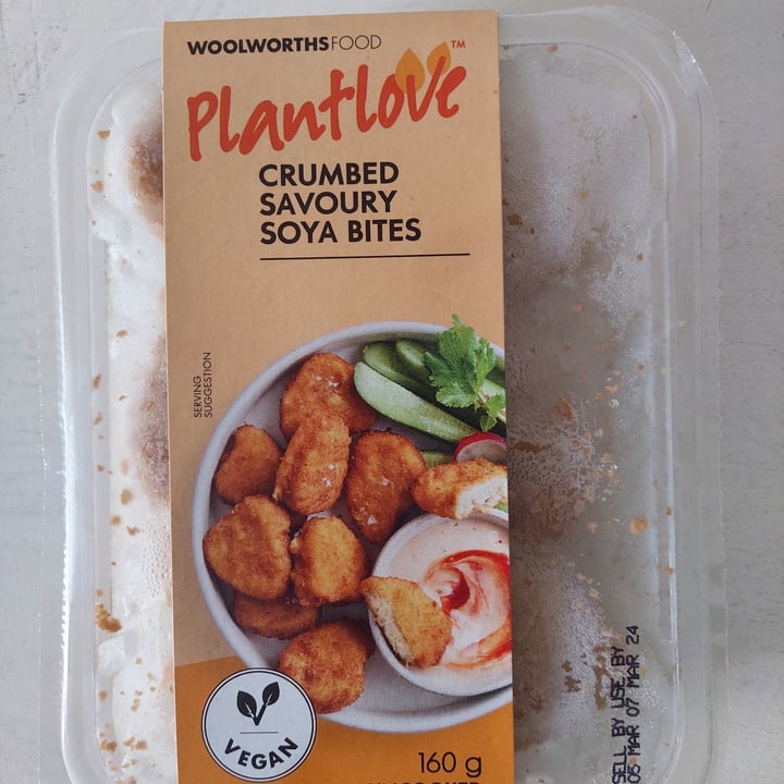 photo of Woolworths Food Plantlove Crumbed Savory Soya Bites shared by @hippiegirl on  22 Feb 2024 - review