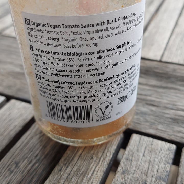 photo of Il Nutrimento sugo al basilico vegano shared by @teresa62 on  28 Aug 2023 - review