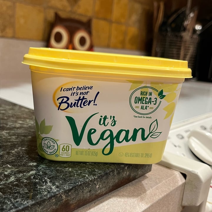 photo of I Can't Believe It's Not Butter! I Cant Believe Its Not Butter! It’s Vegan (45% Vegetable Oil Spread) shared by @gardensoul on  30 Aug 2025 - review