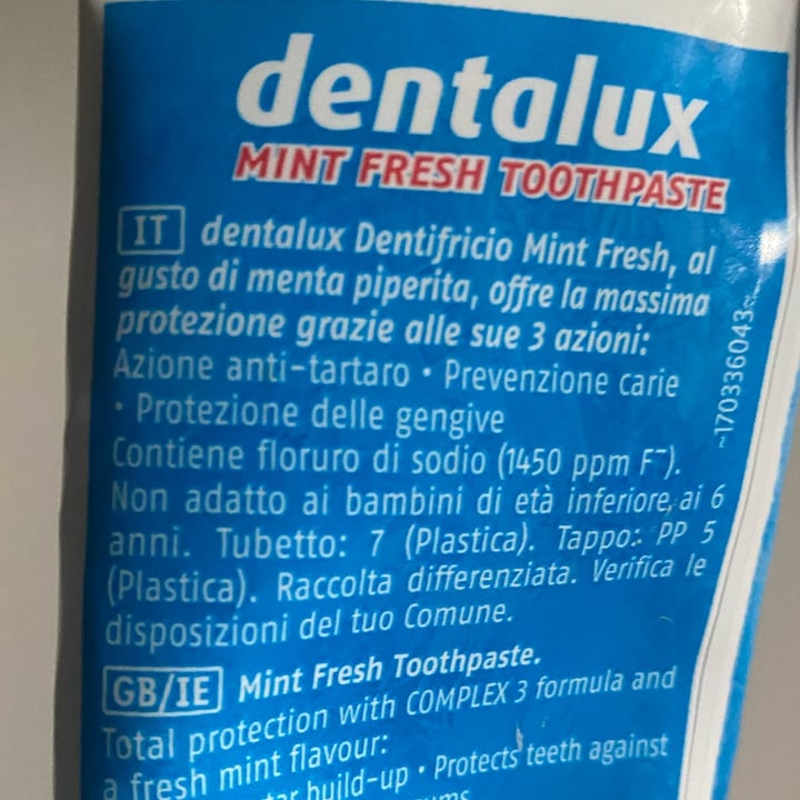 photo of Dentalux Complex 3 mint fresh toothpaste shared by @giulia24 on  30 Aug 2023 - review