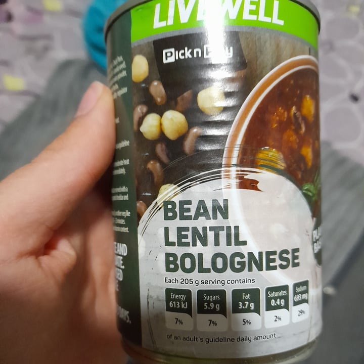 photo of Live Well range Bean Lentil Bolognaise shared by @sonja0310 on  17 Sep 2023 - review