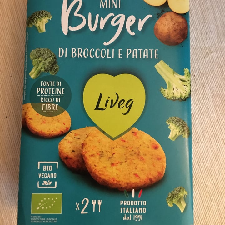 photo of Liveg Mini Burger di Broccoli E Patate shared by @mumiveg on  04 Sep 2023 - review