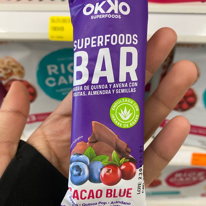 photo of Okko Super Foods Cacao Blue Bar shared by @rogerfriday on  10 Nov 2023 - review