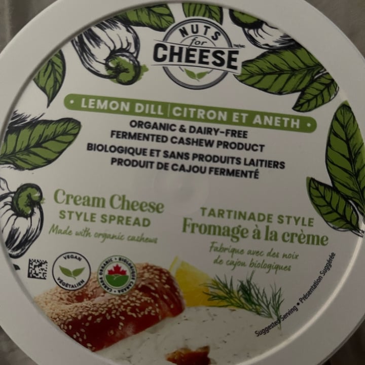 photo of Nuts For Cheese Lemon Dill Cream Cheese Style Spread shared by @oliviaks on  27 Apr 2024 - review