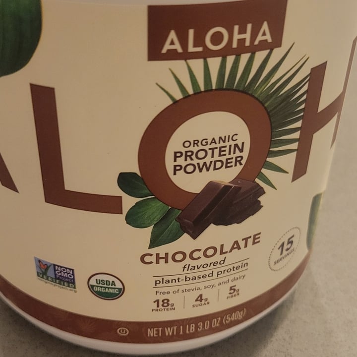 photo of Aloha Chocolate Protein Powder shared by @sensiblevegan on  15 Jul 2025 - review