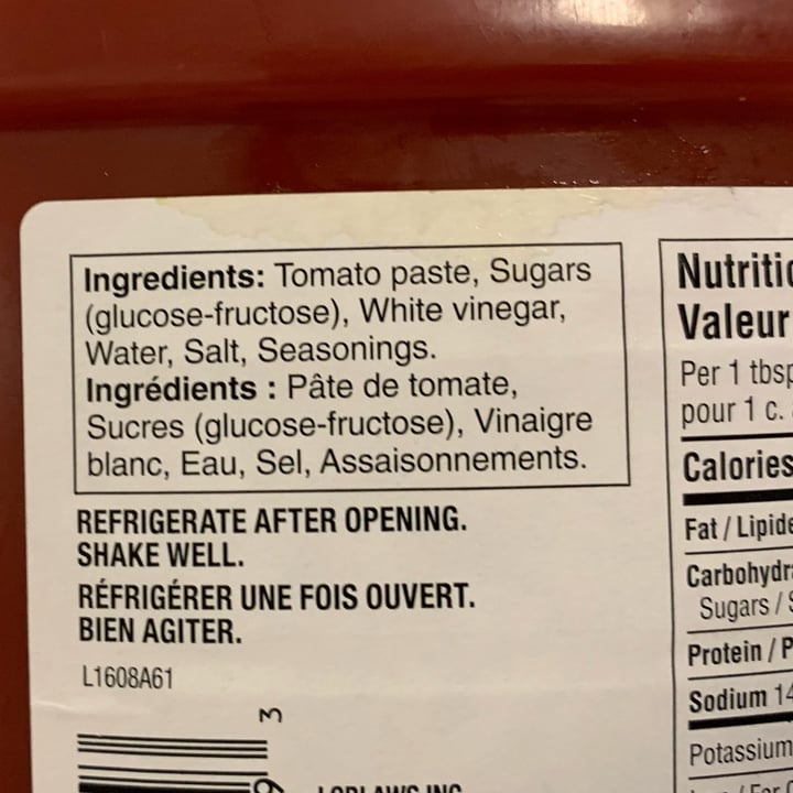 photo of No Name Tomato Ketchup shared by @louisg on  23 Sep 2023 - review