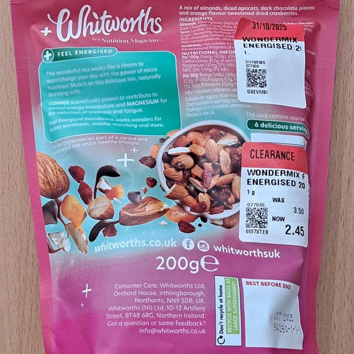 photo of Whitworths Wonder Mix shared by @outgrowing8carnism on  09 Sep 2025 - review