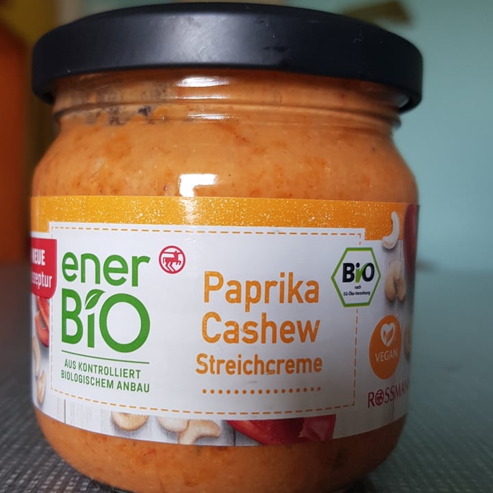 photo of enerBio Paprika Cashew Streichcreme shared by @vegalexandra on  07 Sep 2023 - review