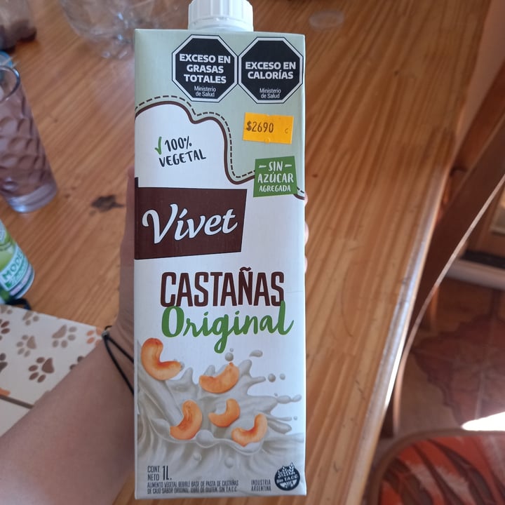 photo of Vívet Leche de Castañas Tostadas sabor Original Sin Azúcar shared by @tribelenc on  09 Mar 2024 - review