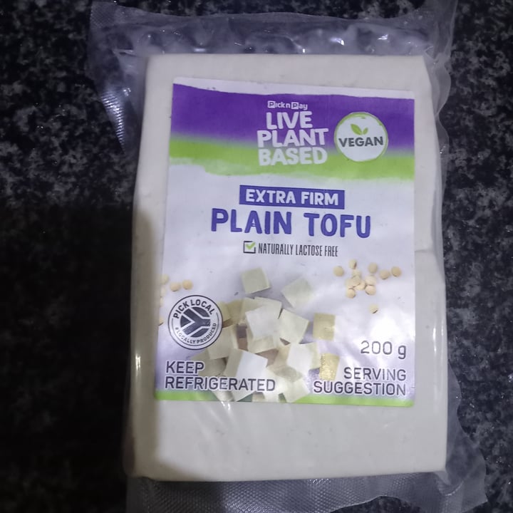 photo of Pick n Pay Plain Tofu shared by @zoezurnamer on  05 Aug 2024 - review