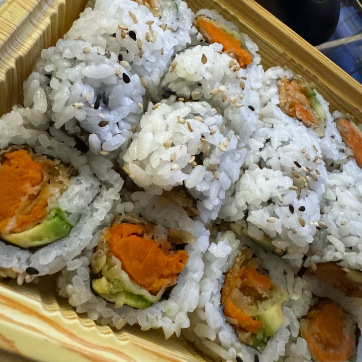 photo of Vegan Shoku Japanese Restaurant Avocado Yam Roll shared by @carrieannburns on  06 Sep 2025 - review