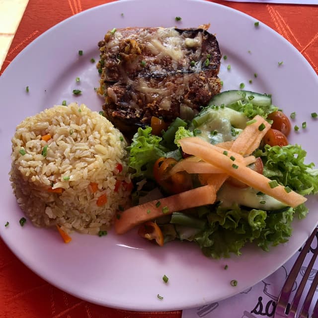 Photo of the dish “Menu del dia (Lasaña vegana)”