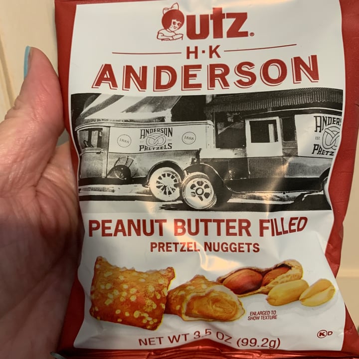 Utz H.K. Anderson Peanut Butter Filled Pretzel Nuggets Review abillion