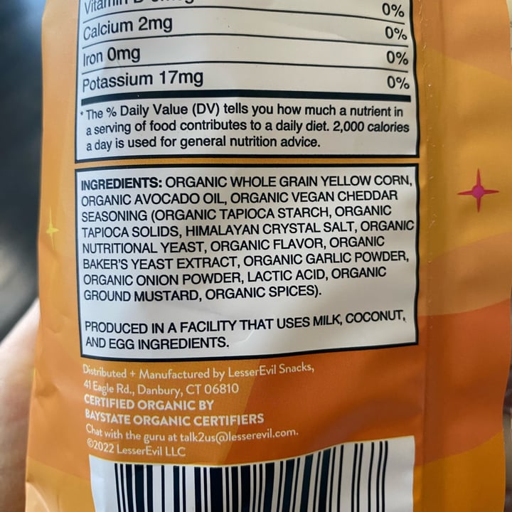 photo of Lesser Evil Snacks Cosmic Rings-Cosmic Cheddar shared by @beckyyy on  29 Apr 2024 - review