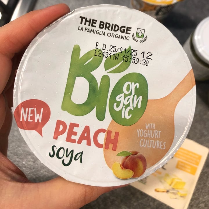 photo of The Bridge Bio Peach Soy Yogurt shared by @giusimorra on  22 Dec 2024 - review