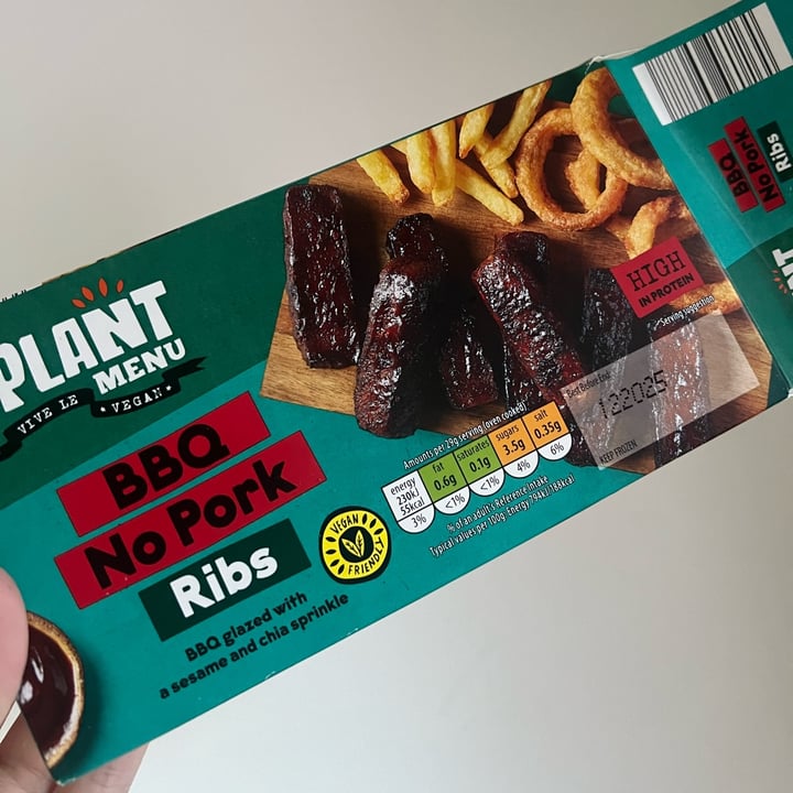 photo of Plant Menu BBQ No Pork ribs shared by @chloerxp on  05 May 2024 - review