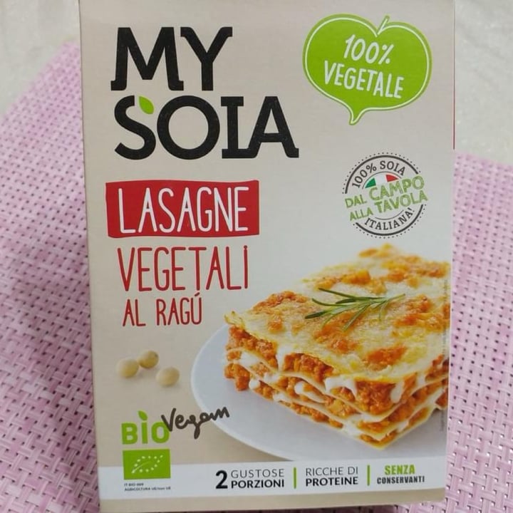photo of My soia my soia lasagne vegetali al ragù shared by @lavinias on  30 Jan 2024 - review