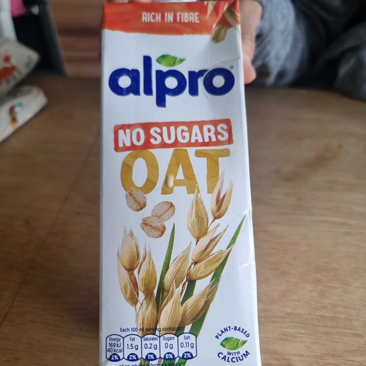 photo of Alpro oat milk no sugar shared by @joshthevegan on  28 May 2024 - review