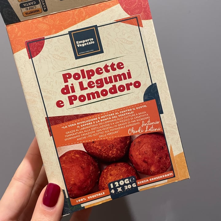 photo of Emporio Vegetal polpette di legumi e pomodoro shared by @assaggiarelavita on  11 Mar 2024 - review