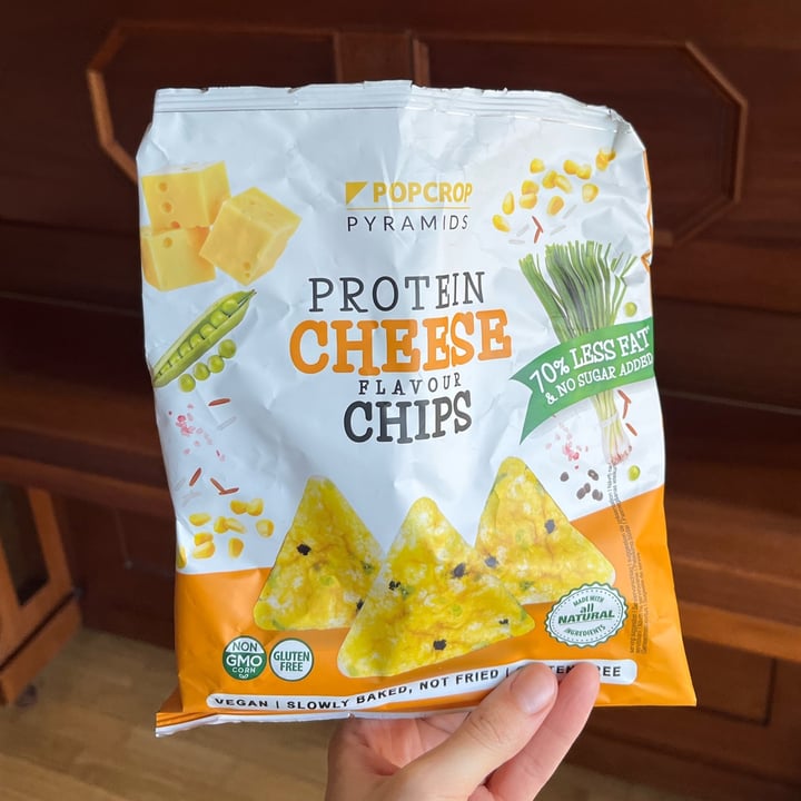 photo of Popcrop Protein cheese flavour chips shared by @eml on  28 Sep 2025 - review