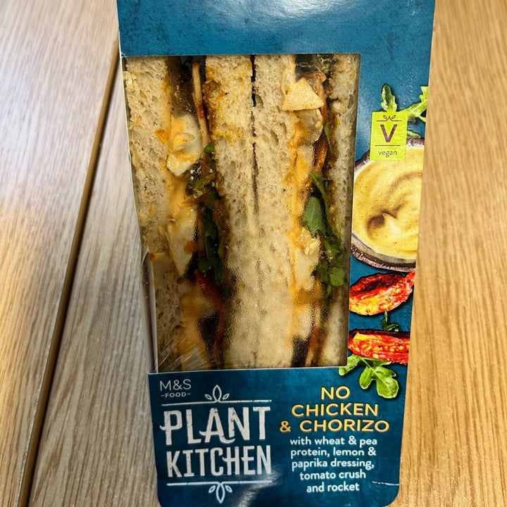 photo of Plant Kitchen (M&S) No Chicken & Chorizo Sandwich shared by @hypnicol on  23 Aug 2023 - review