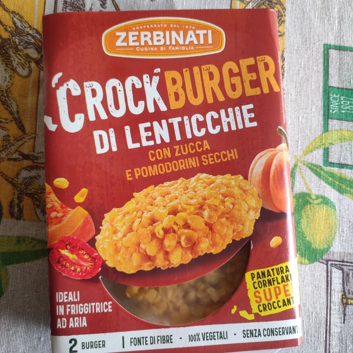 photo of Zerbinati Crockburger Di Lenticchie Con Zucca E Pomodori Secchi shared by @mi-chi on  21 Jun 2025 - review